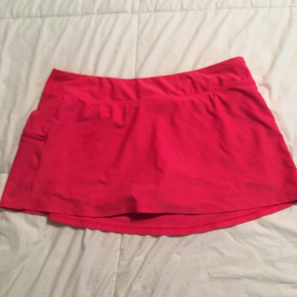 Beach Diva Coral Swim Skort Size 14